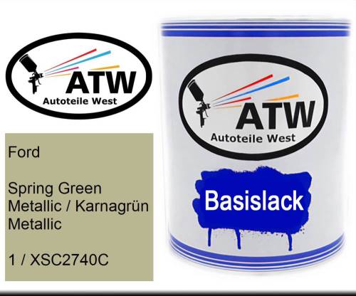 Ford, Spring Green Metallic / Karnagrün Metallic, 1 / XSC2740C: 1L Lackdose, von ATW Autoteile West.